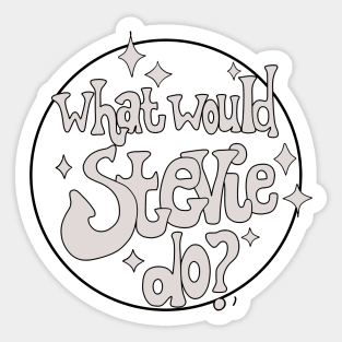 Whats would Stevie do mode transparant Sticker